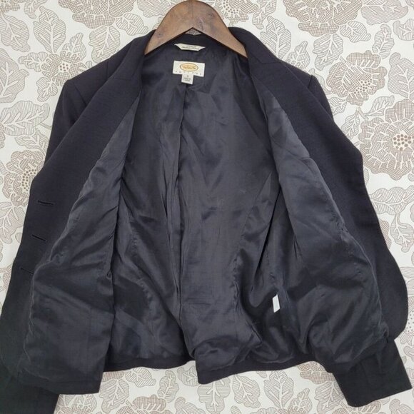 Talbots 8 Petite Wool Blend Womens Blazer Professional Office Wear - Picture 3 of 7